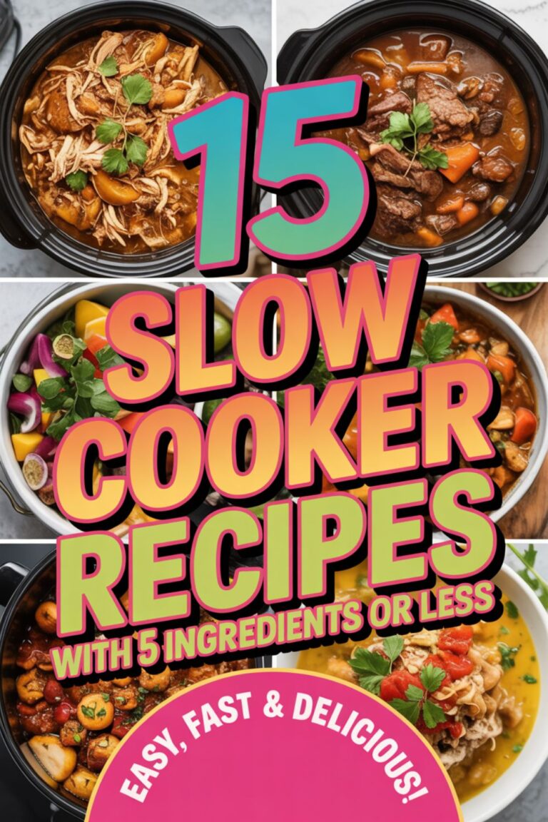 15 Slow Cooker Recipes with 5 Ingredients or Less 3 15 Slow Cooker Recipes with 5 Ingredients or Less