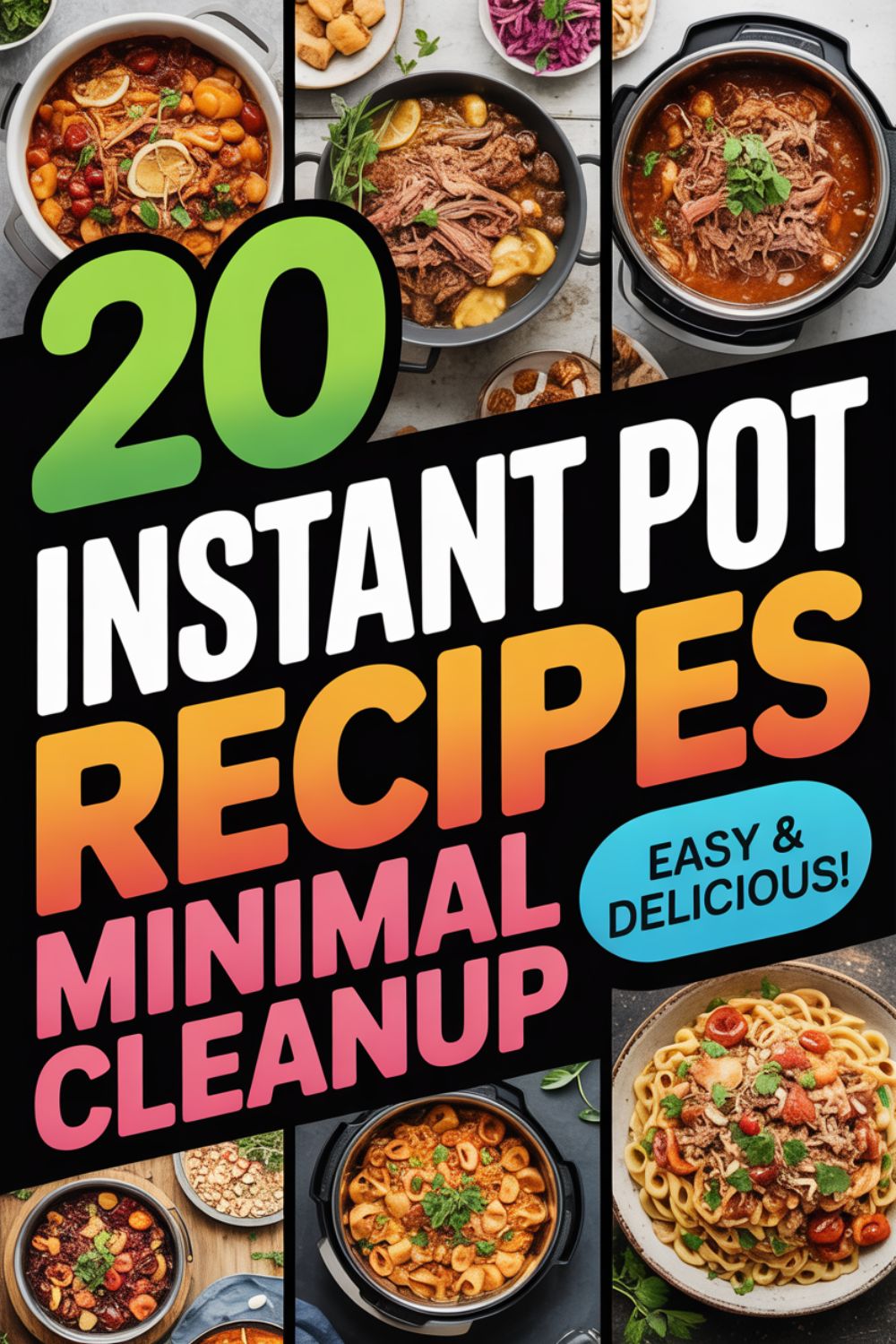 20 Instant Pot Recipes with Minimal Cleanup