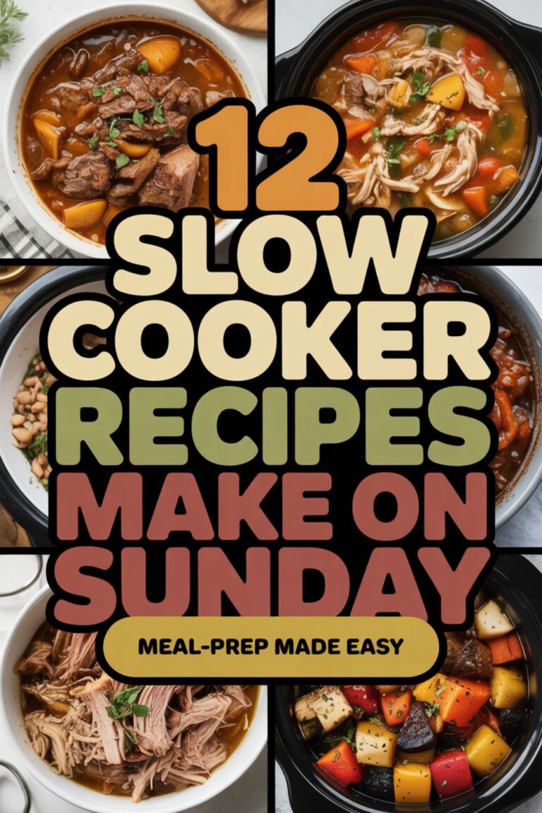 12 Slow Cooker Recipes to Make on Sunday for the Week
