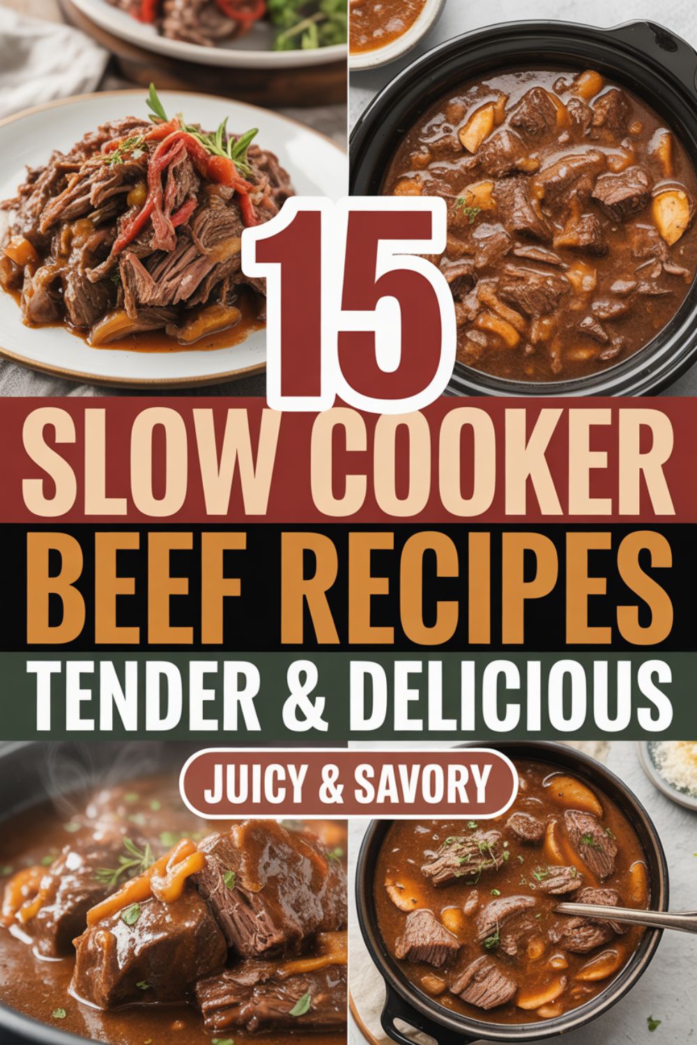 15 Slow Cooker Beef Recipes That Are Tender and Delicious