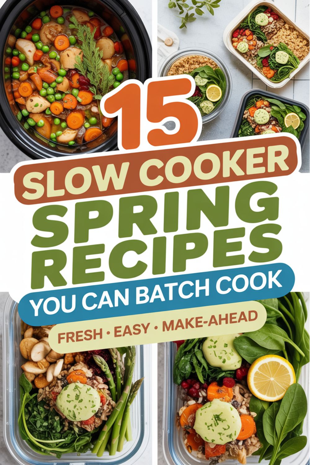 15 Slow Cooker Spring Recipes You Can Batch Cook