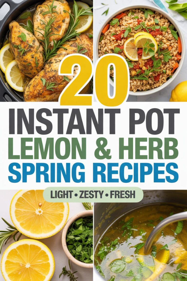 20 Instant Pot Lemon & Herb Recipes for Spring