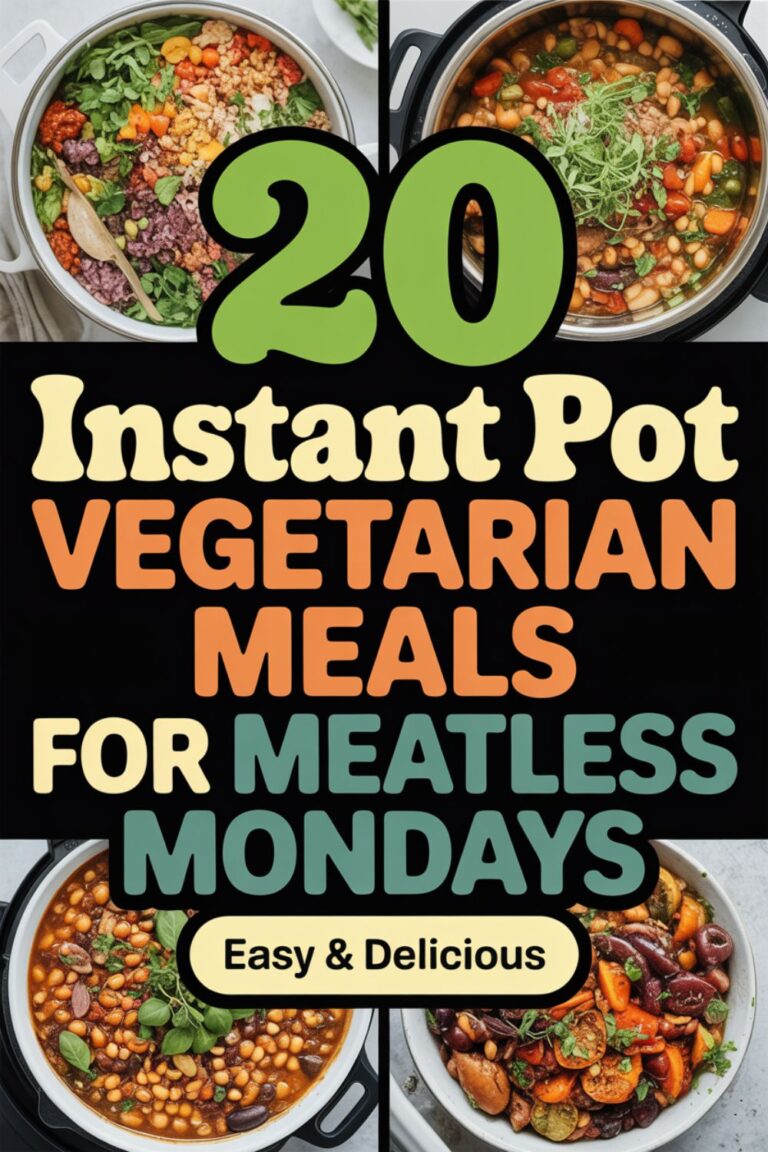 20 Instant Pot Vegetarian Meals for Meatless Mondays