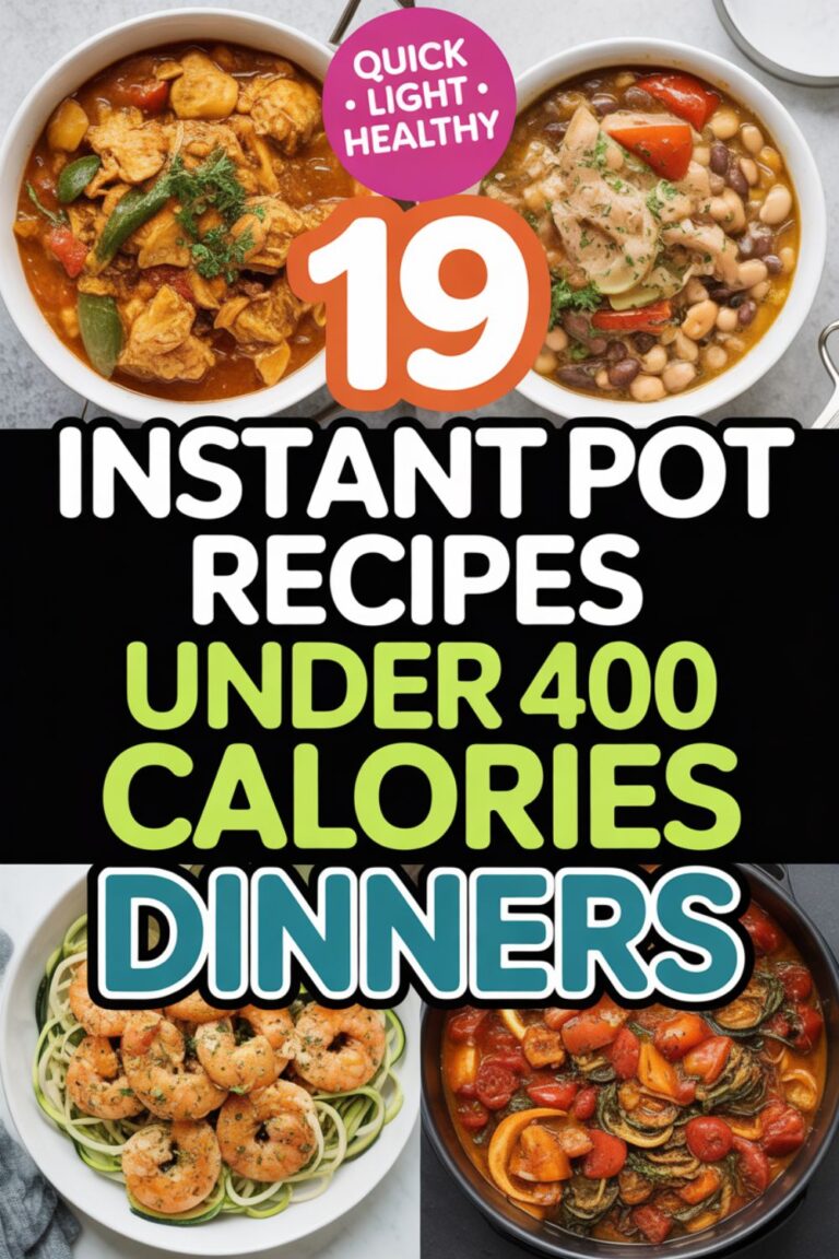 19 Instant Pot Recipes Under 400 Calories That Actually Taste Like Real Food