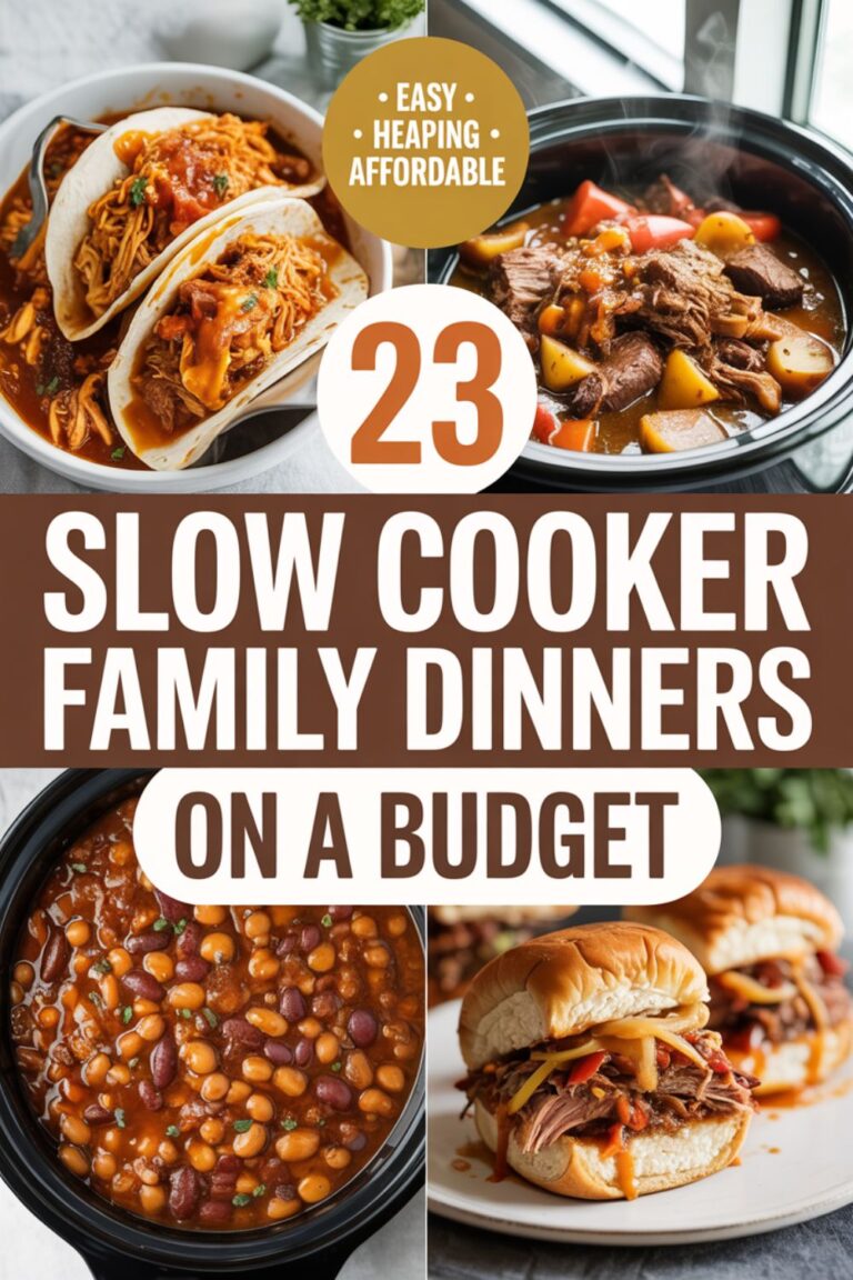 23 Slow Cooker Family Dinners on a Budget