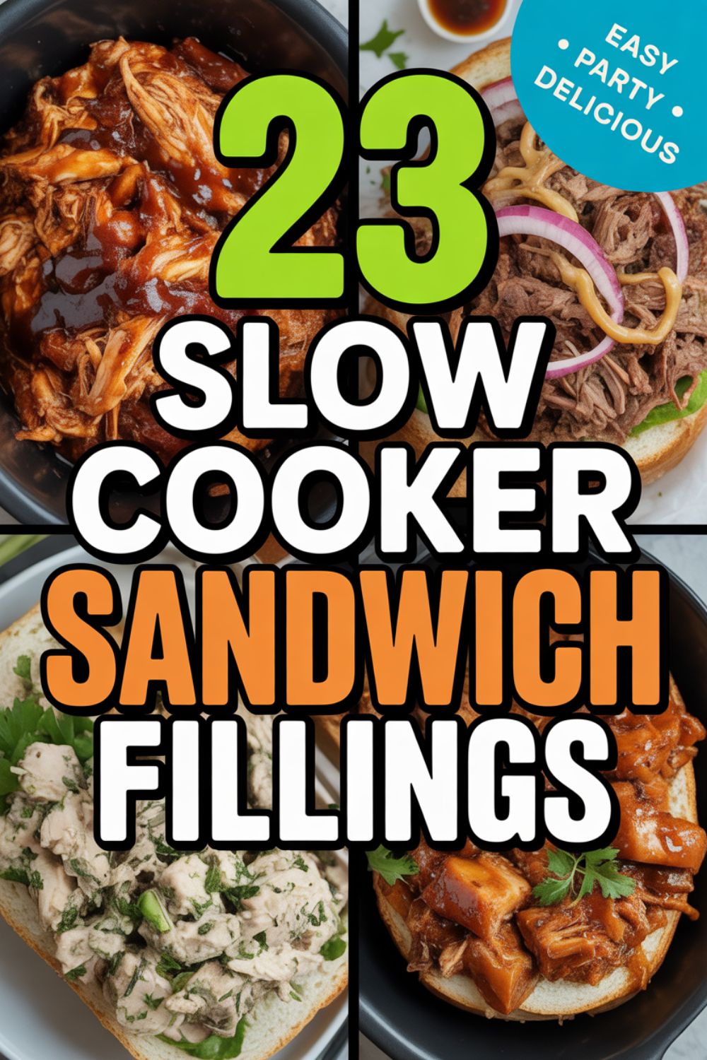 23 Slow Cooker Sandwich Fillings for a Crowd