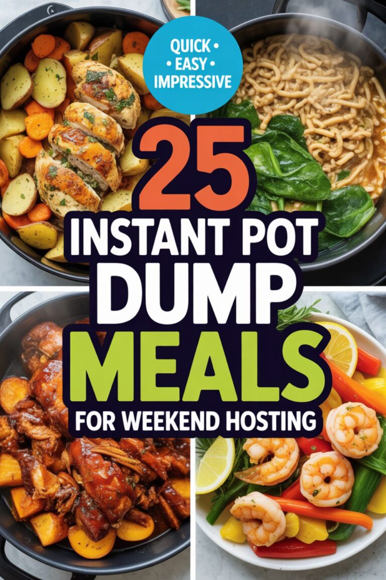 25 Instant Pot Dump Meals for Weekend Hosting