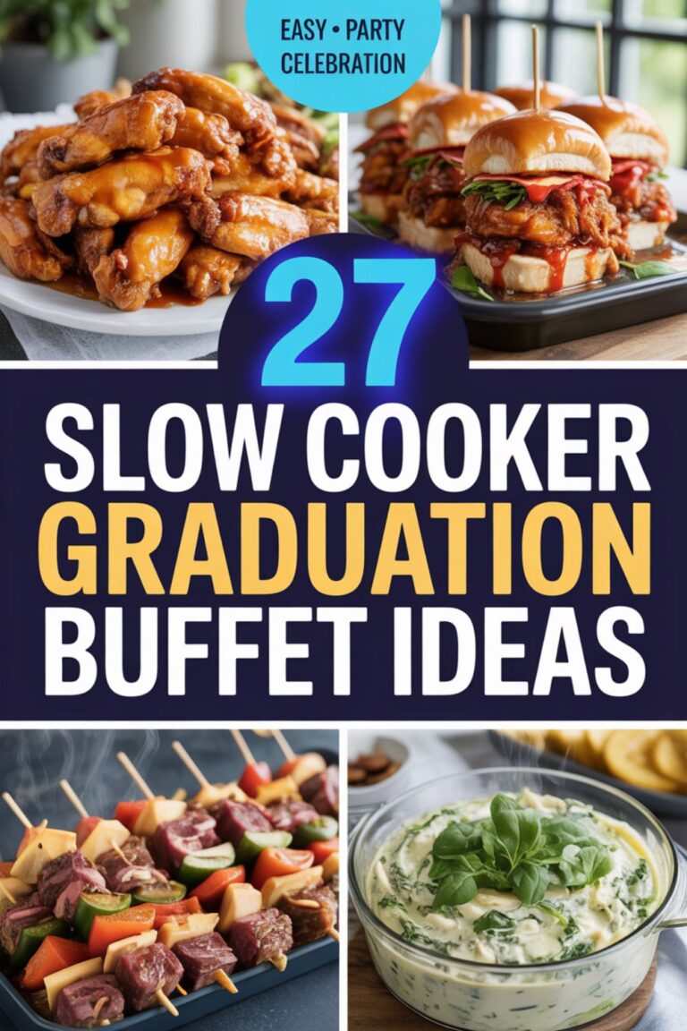 27 Slow Cooker Graduation Buffet Ideas That Actually Make the Party Easy
