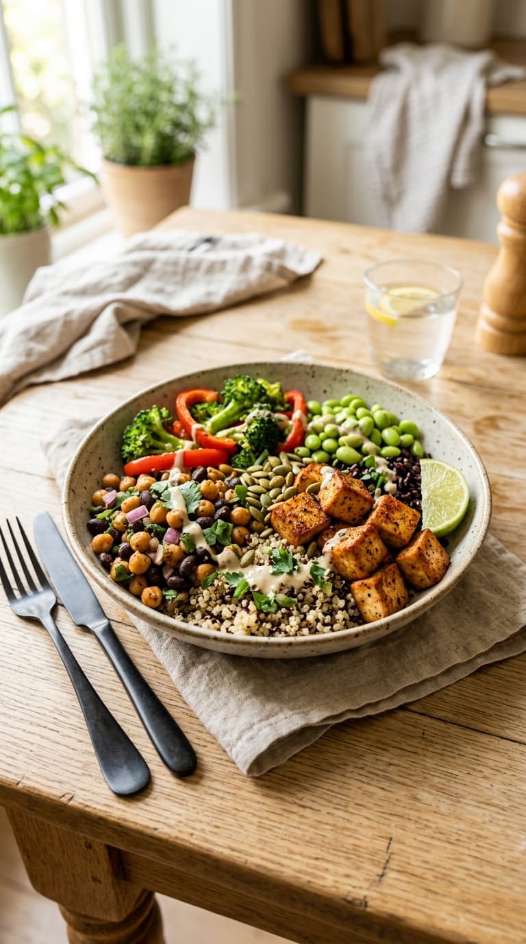 7-Day High-Protein Vegan Meal Plan to Build Muscle (100g+ Protein Daily!)