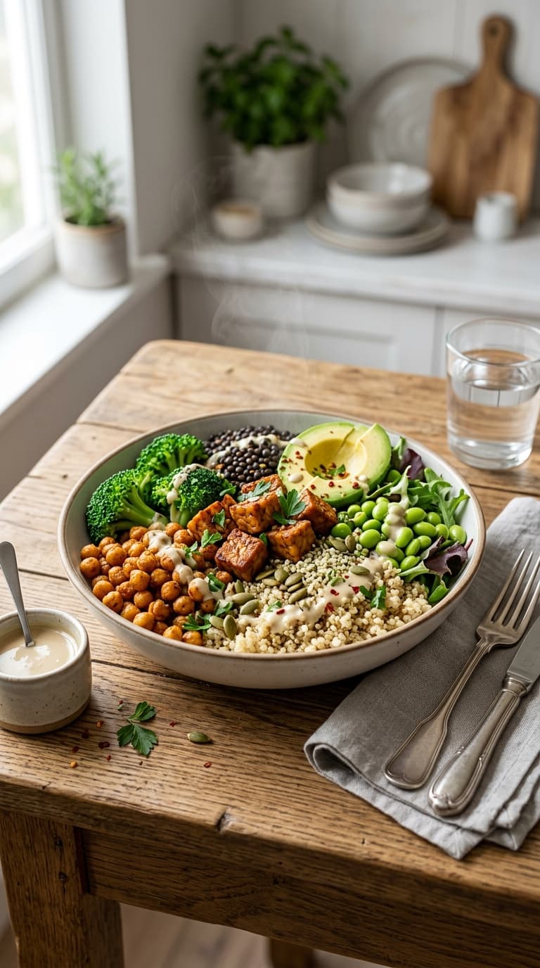 7-Day High-Protein Vegan Meal Plan to Build Muscle (100g+ Protein Daily!)